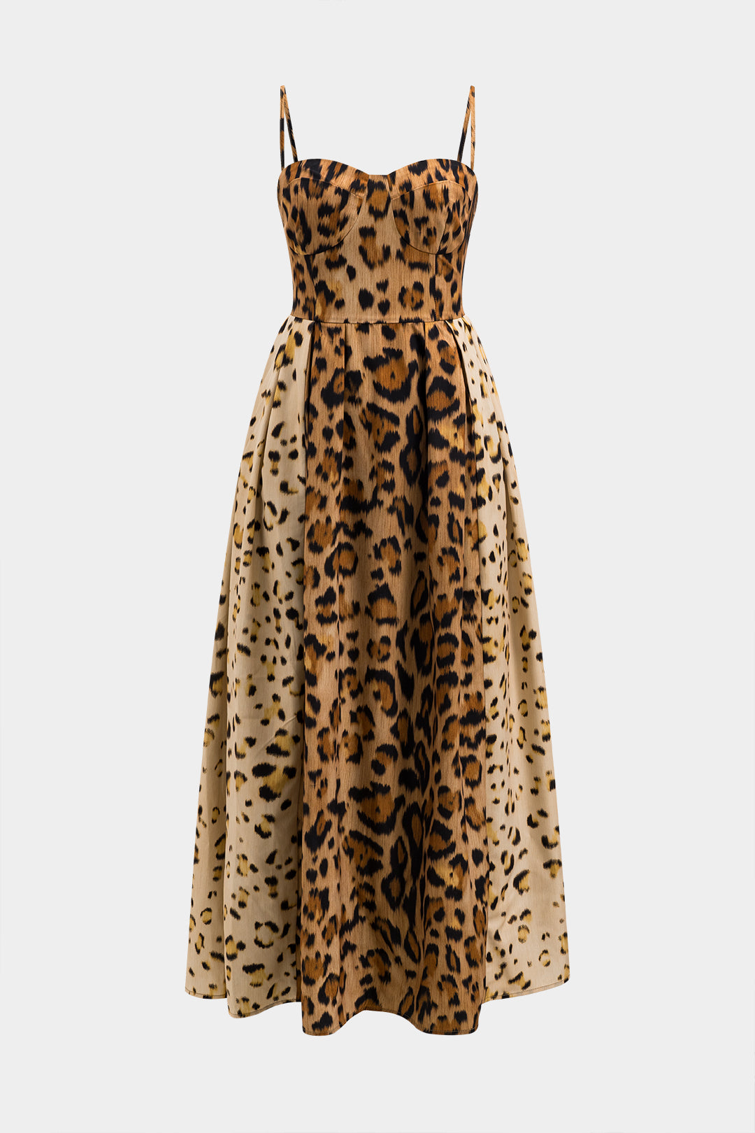 BIANCA™ Bold Leopard-Print Midi Dress - Statement-Making Style