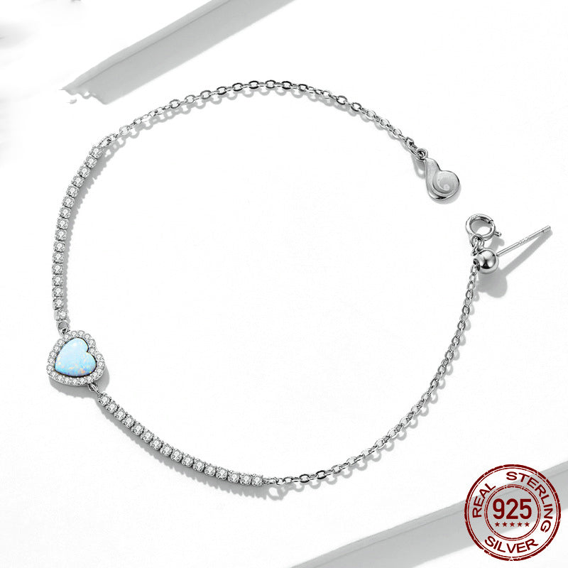 Heart's 925 silver bracelet