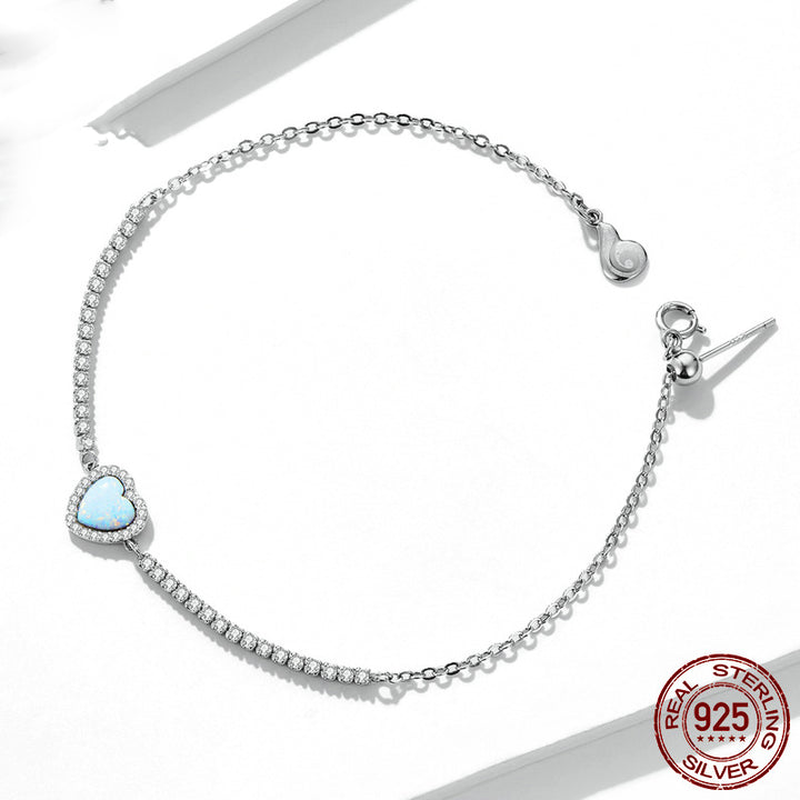 Heart's 925 silver bracelet