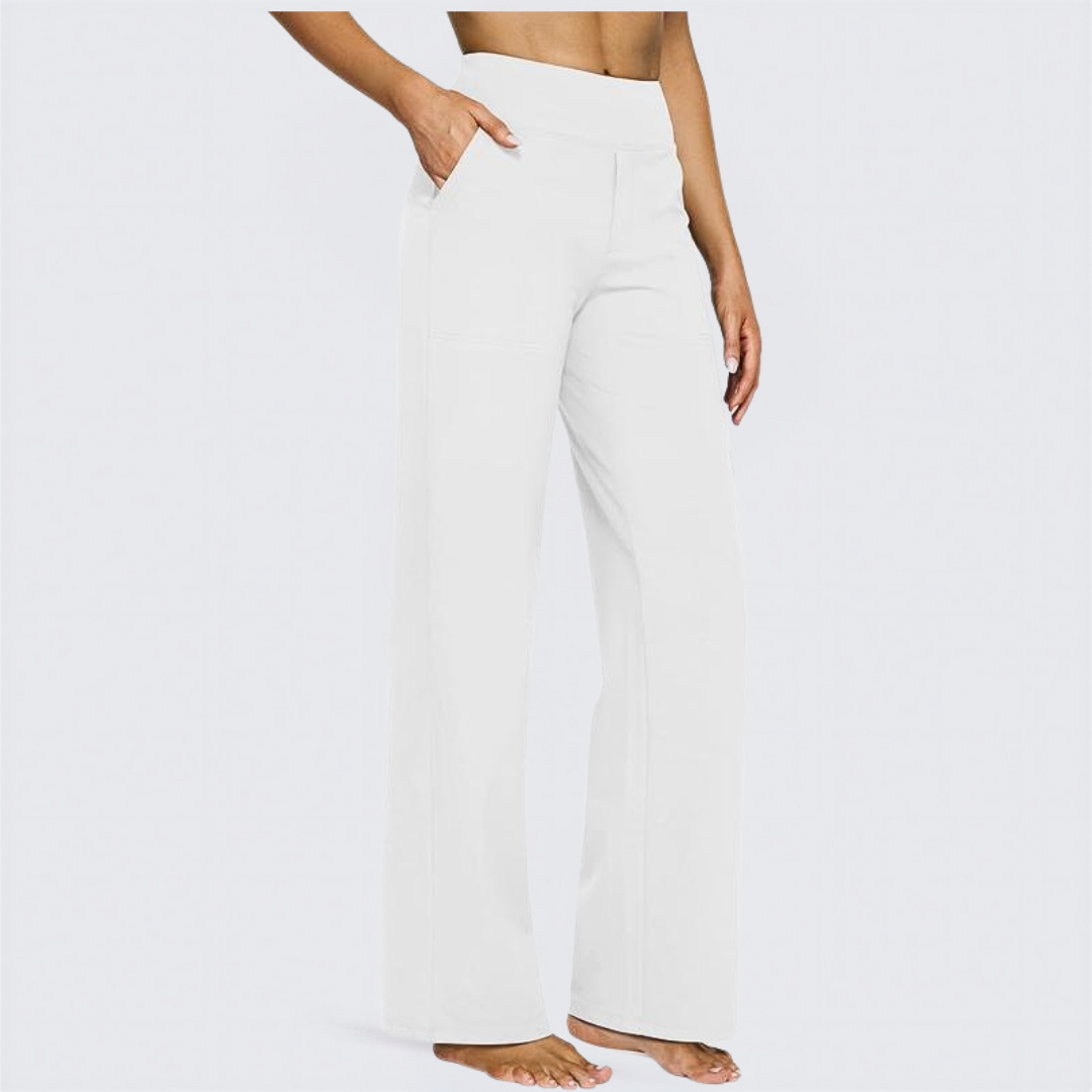 WHITNEY™ Ultra-Comfort High-Waist Wide-Leg Pants for Yoga, Outdoors, and Everyday Fun