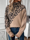 ZAYNA™ Leopard Print Knit Sweater