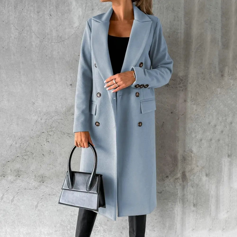ALEXA™ Urban Elegance Wool Trench Coat