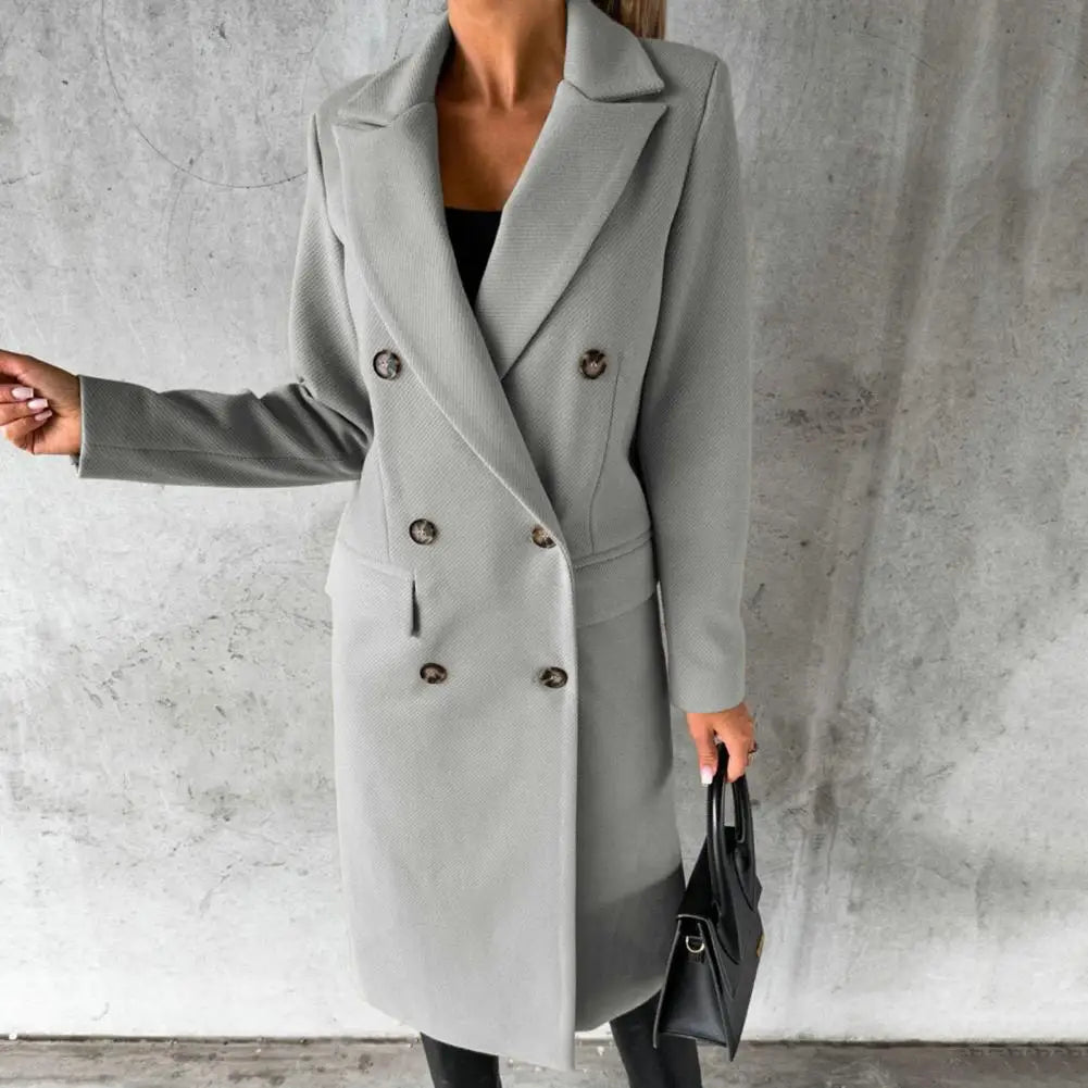 ALEXA™ Urban Elegance Wool Trench Coat