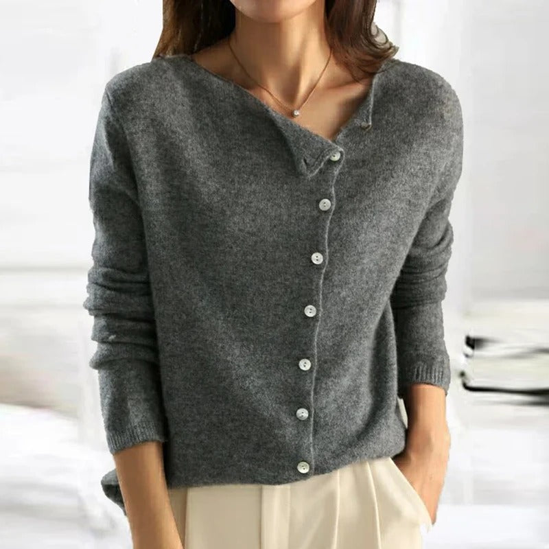 ANAIS™ Luxe Buttoned Knit Sweater