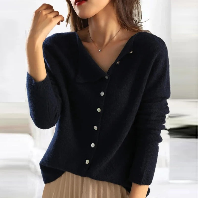 ANAIS™ Luxe Buttoned Knit Sweater