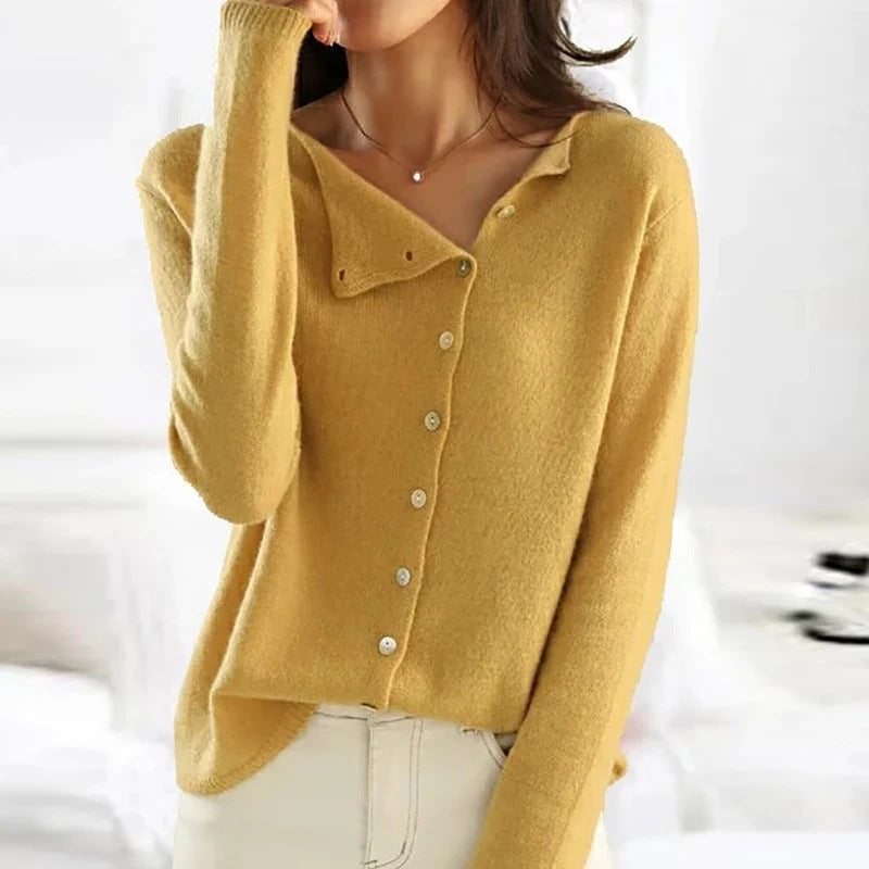 ANAIS™ Luxe Buttoned Knit Sweater
