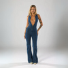 ARIA™ Flare-Cut Denim Jumpsuit – Effortless Retro-Chic, Figure-Flattering Fit