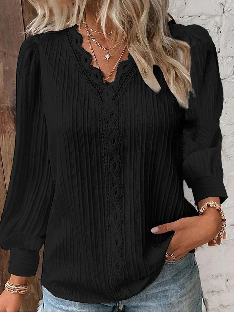 RENATA™ Classic Pleated Top - Timeless Elegance with Flattering Pleats