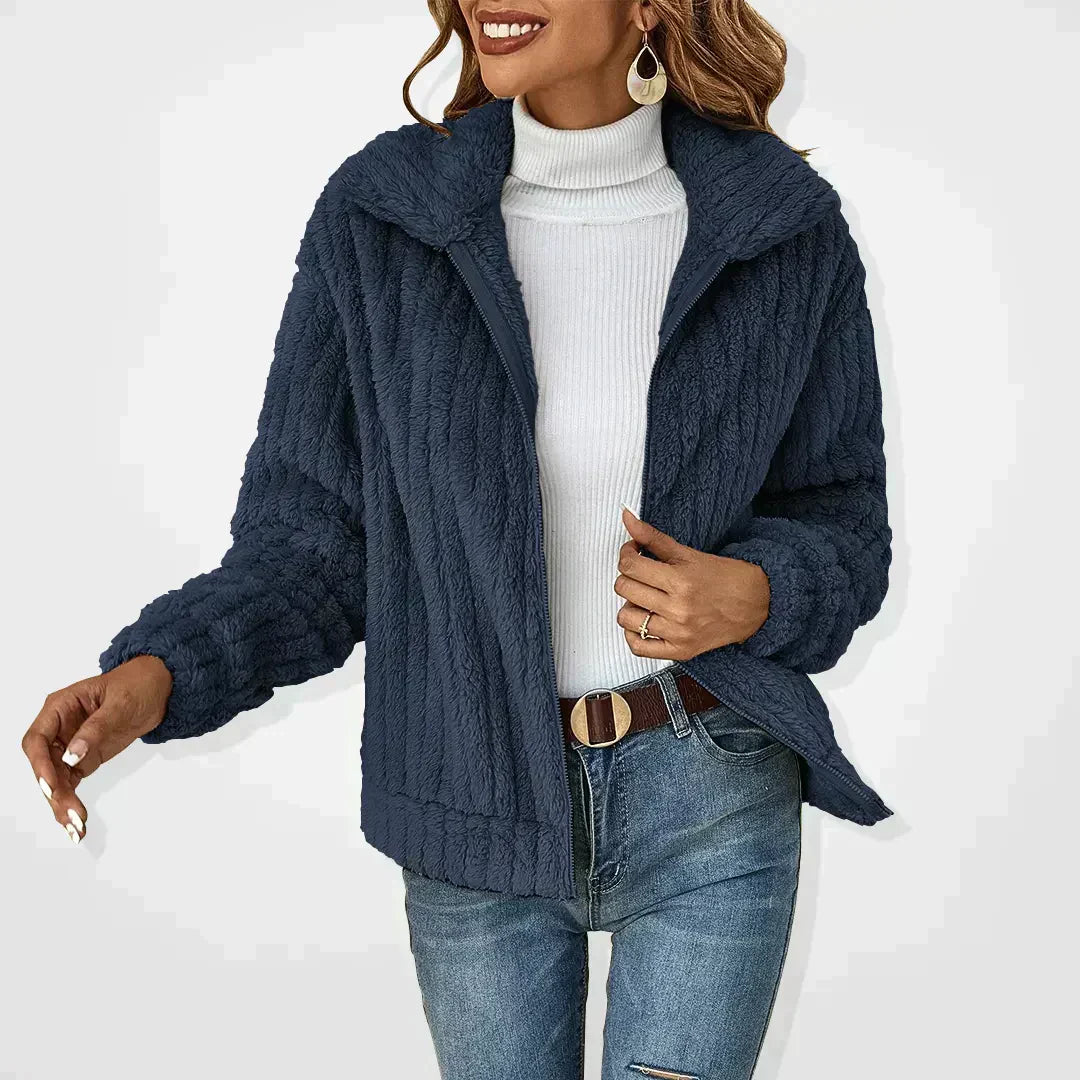 GENEVIEVE™ - Luxe Sherpa Jacket for Effortless Style