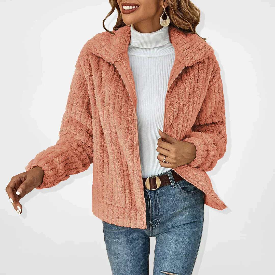 GENEVIEVE™ - Luxe Sherpa Jacket for Effortless Style