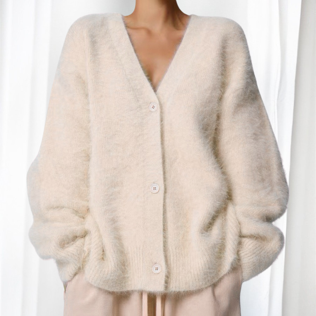 QUINCY™ Cozy Button-Front Drop-Shoulder Cardigan