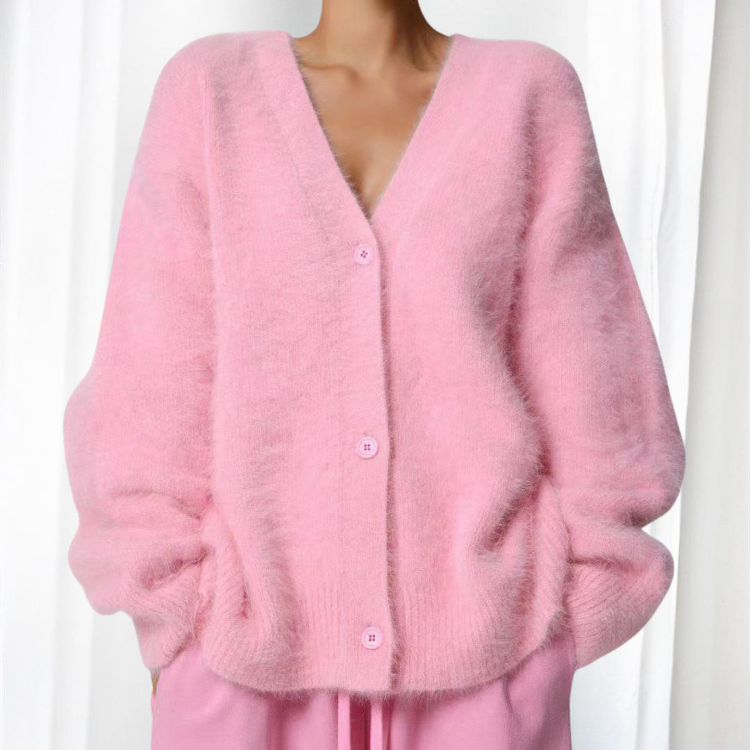 QUINCY™ Cozy Button-Front Drop-Shoulder Cardigan