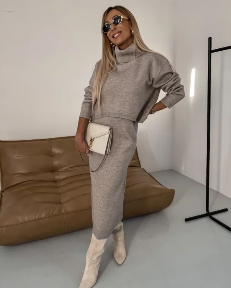 CLARISSA™ - Luxe Two-Piece Knit Set for Effortless Style