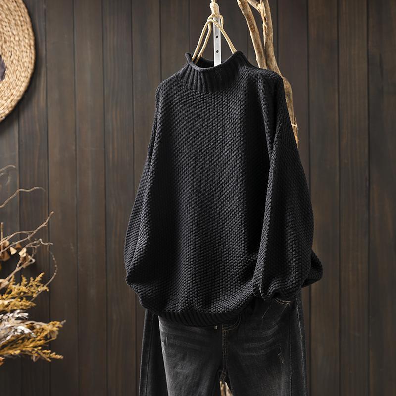 GRACE™ Cozy Relaxed-Fit Waffle Knit Sweater