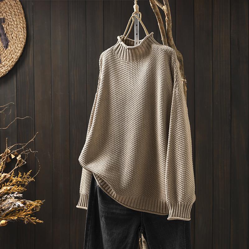 GRACE™ Cozy Relaxed-Fit Waffle Knit Sweater