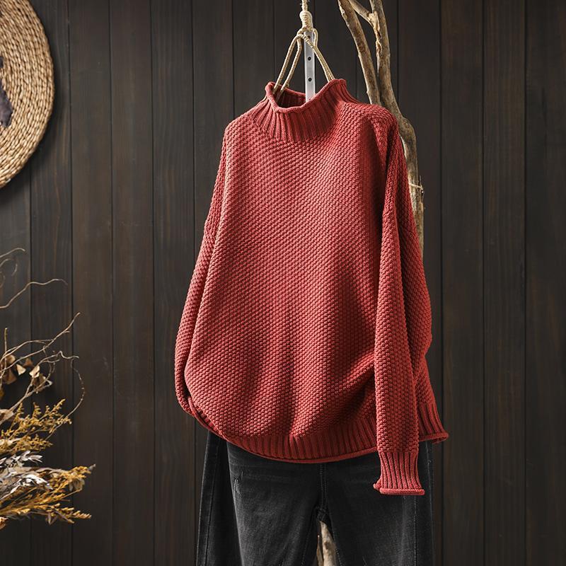 GRACE™ Cozy Relaxed-Fit Waffle Knit Sweater
