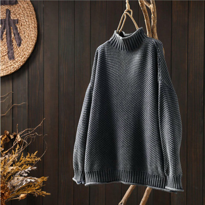 GRACE™ Cozy Relaxed-Fit Waffle Knit Sweater
