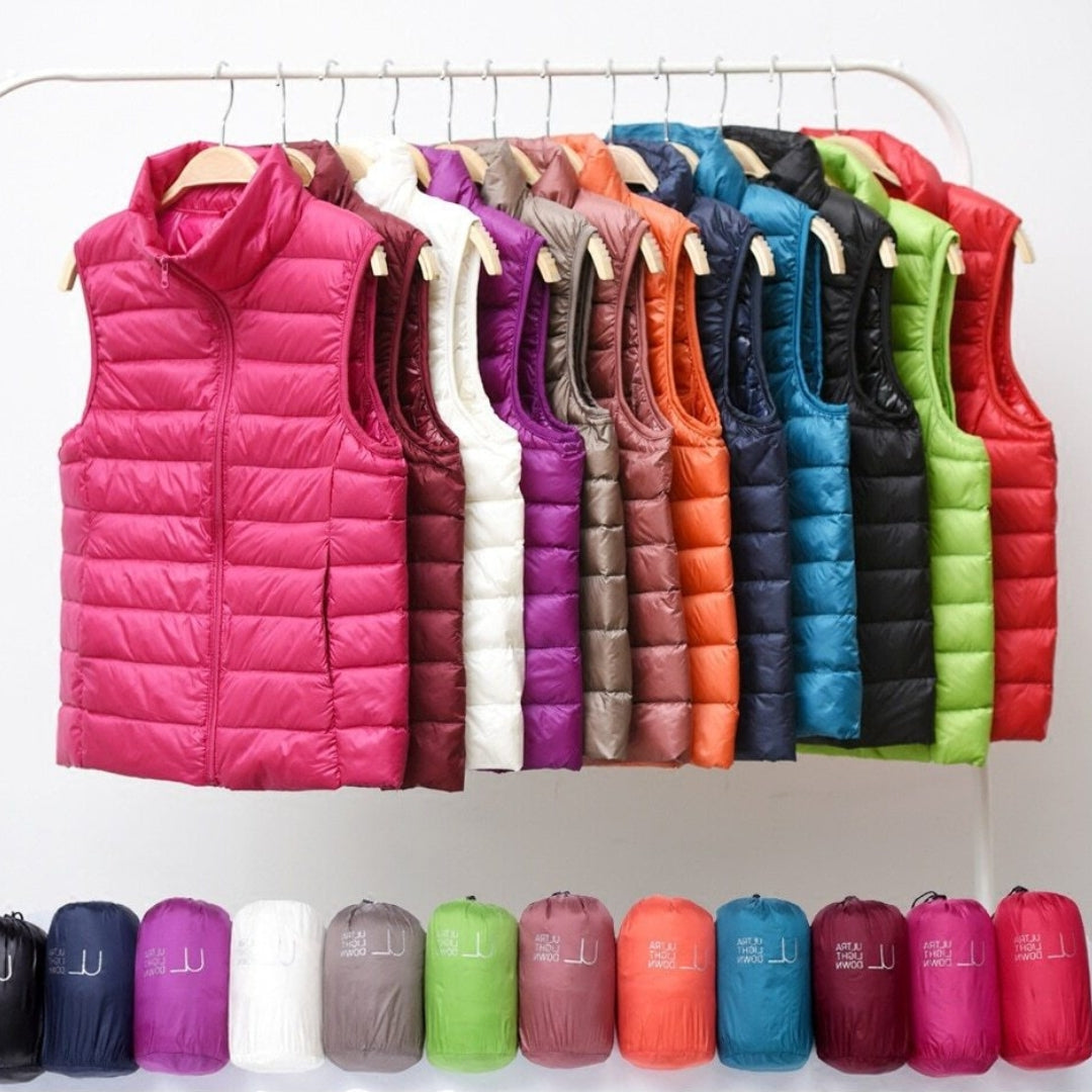 HAZEL™ Featherweight Quilted Vest – Ultra-Light Warmth for Everyday Layering