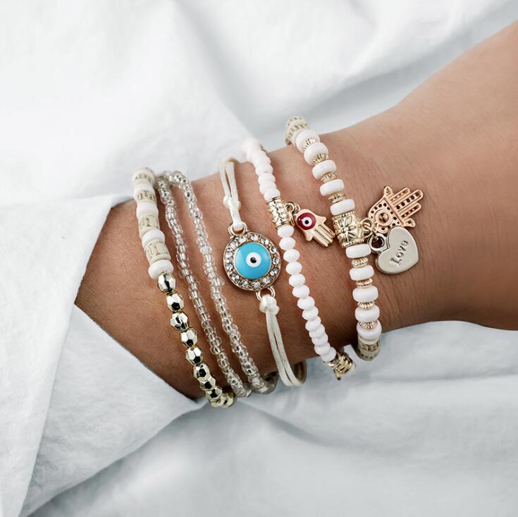 PAULA™ Hamsa Bracelet Bundle – Protective Charm Jewelry Set