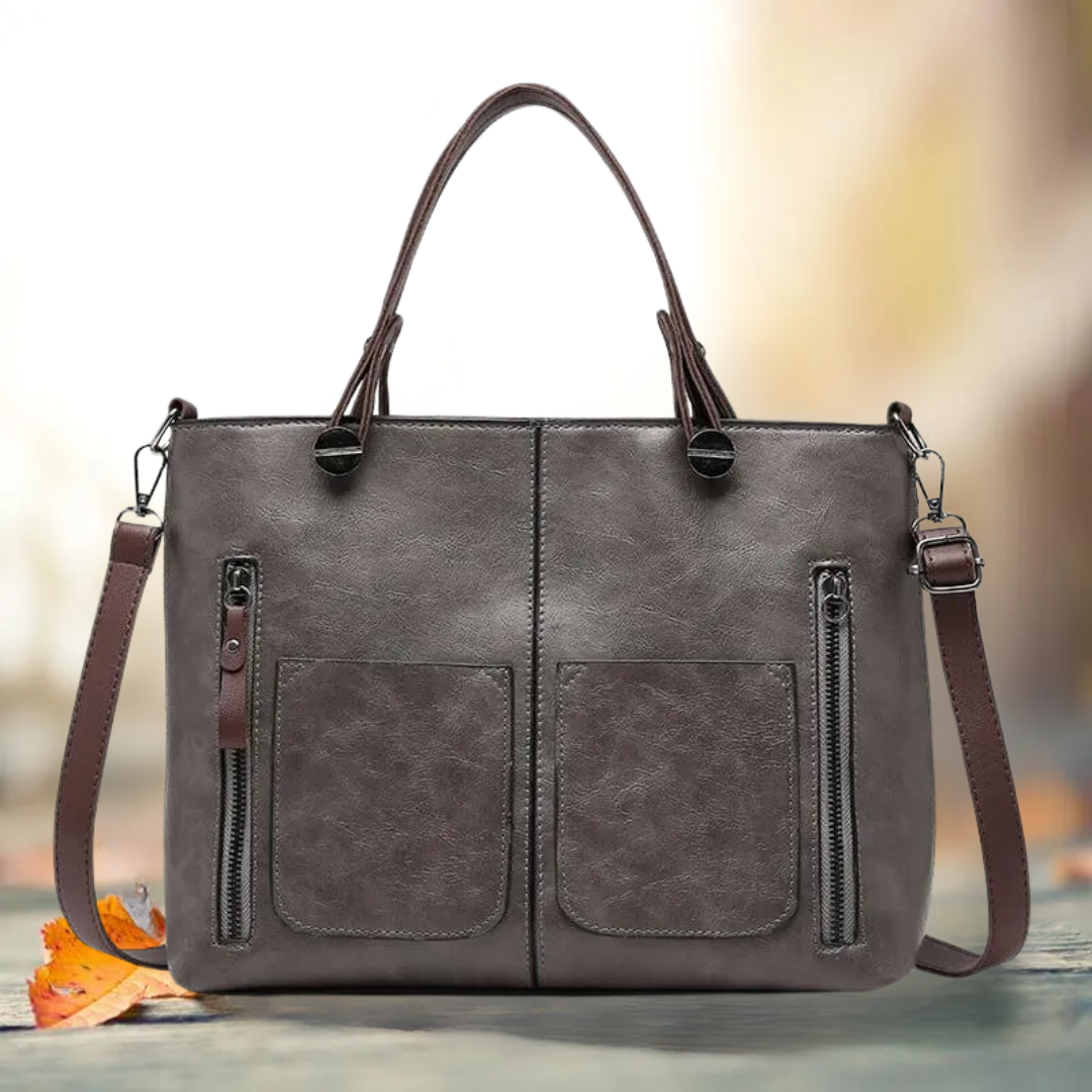LIVIA™ Classic Leather Handbag – Timeless Style, Everyday Luxury