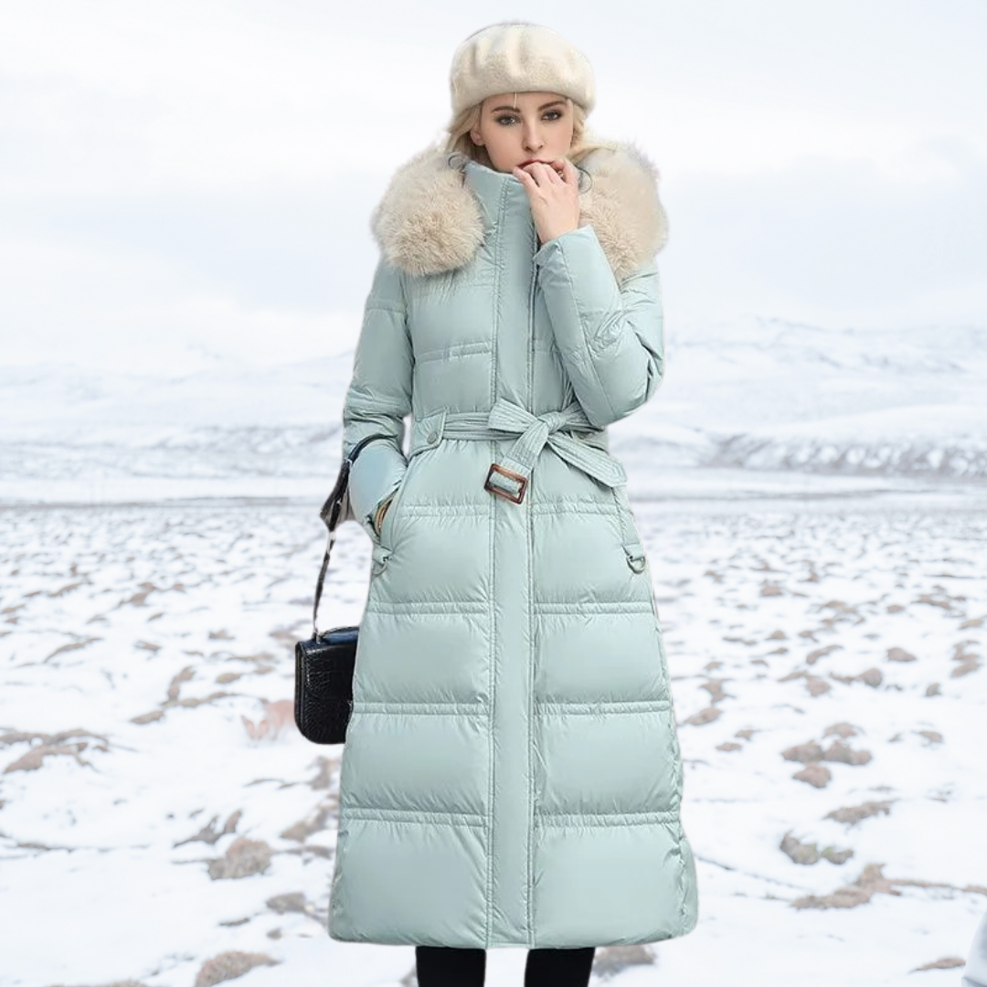 LUCIA™ Designer Winter Parka with Plush Fur Hood