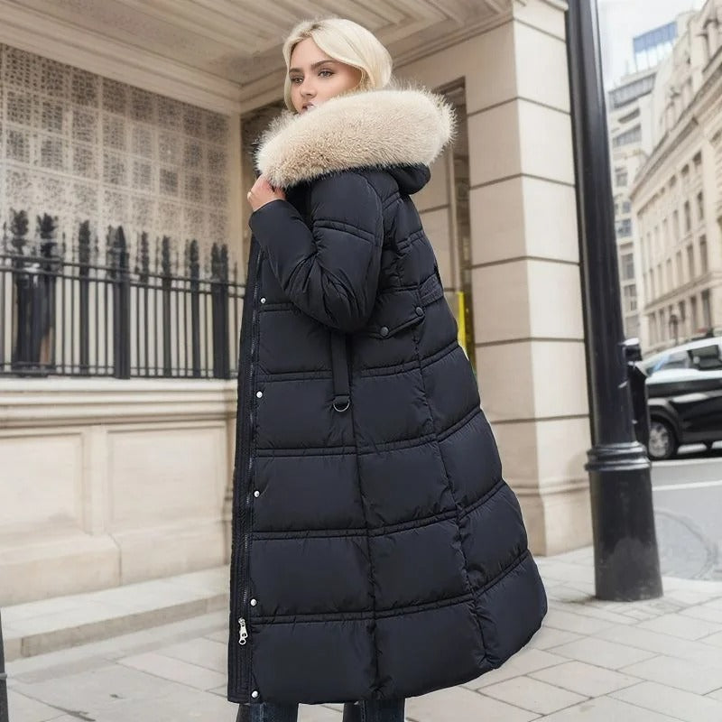 LUCIA™ Designer Winter Parka with Plush Fur Hood