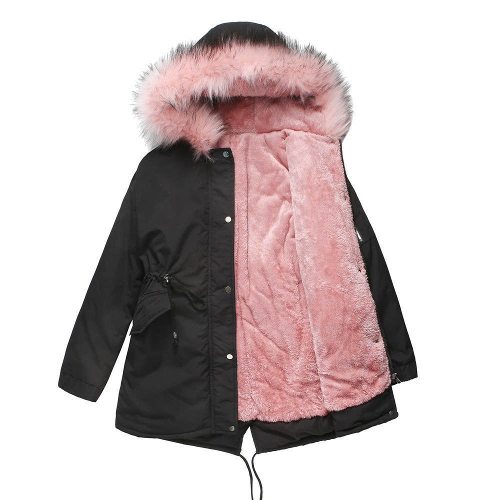 MARINA™ Velvet-Trimmed Parka - Cozy Warmth & Luxe Comfort