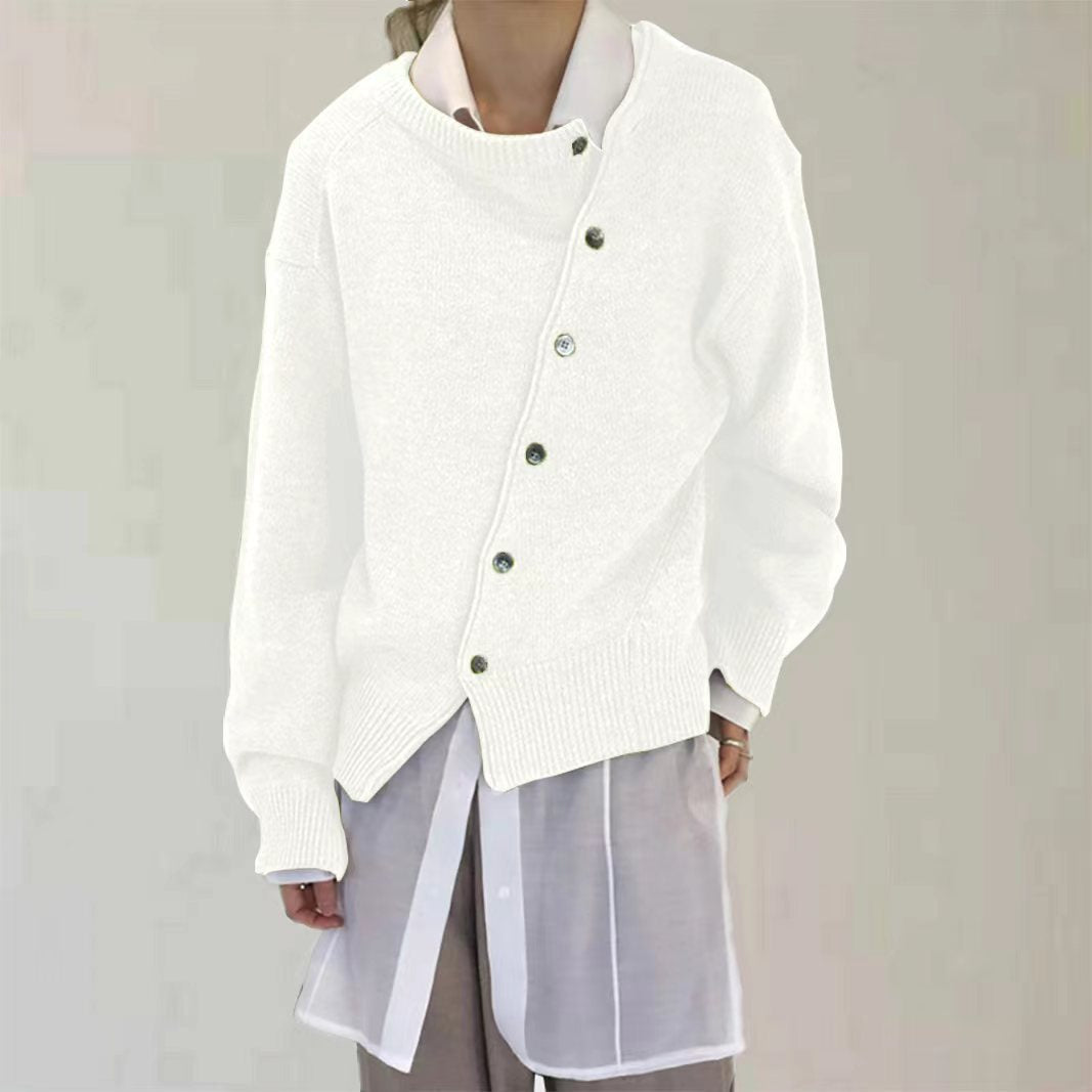 ALYCIA™ Premium Asymmetric Button Cardigan