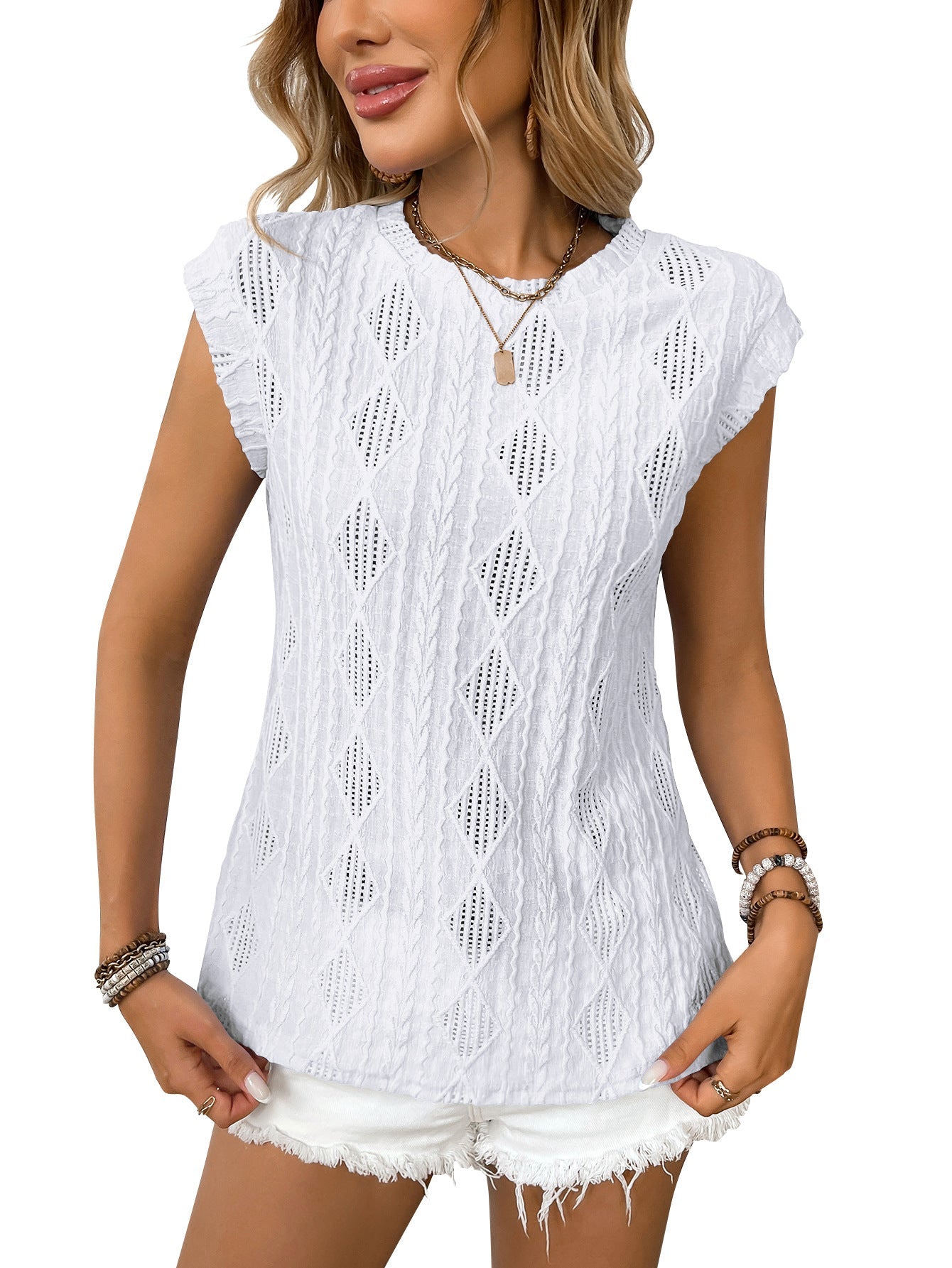 DELICE™ Ultra-Light Knit Chic Tee – Effortless Style with Breathable Comfort