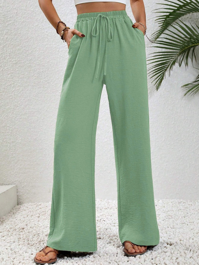 NIKU™ Casual Wide-Leg Drawstring Pants — Effortless Comfort and Style