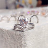 ALINE™ Radiant Heart Silver Ring — Sparkling Sterling Silver Design
