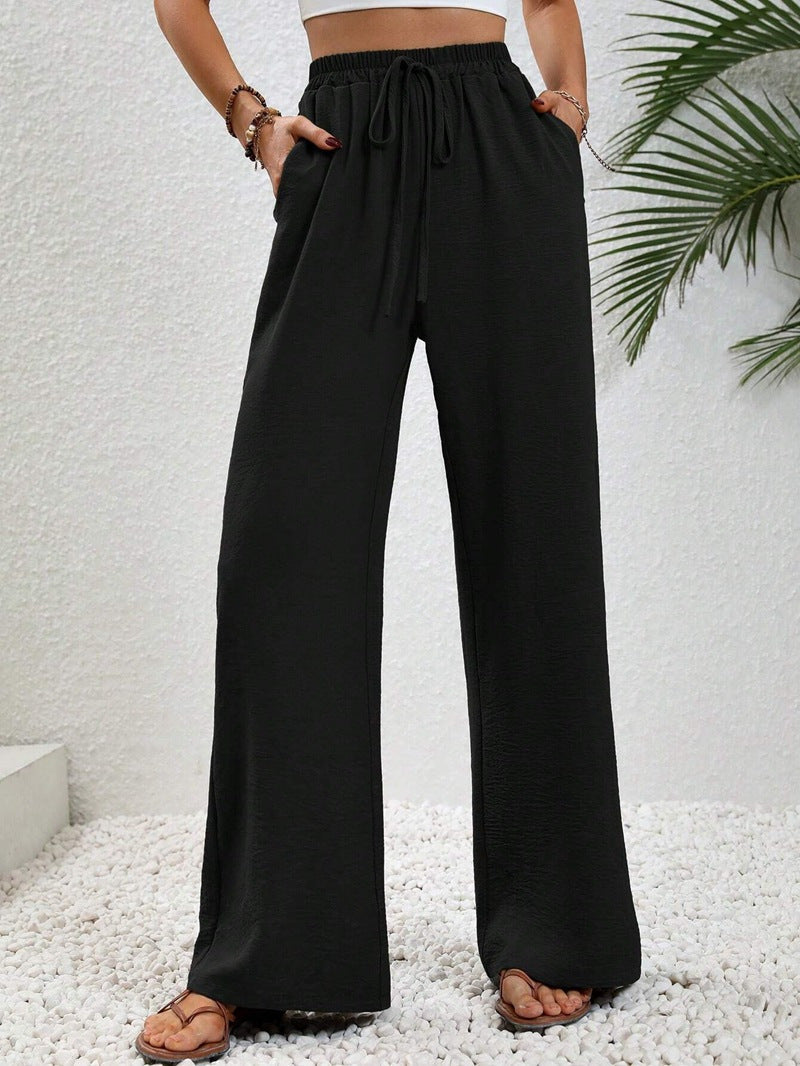 NIKU™ Casual Wide-Leg Drawstring Pants — Effortless Comfort and Style