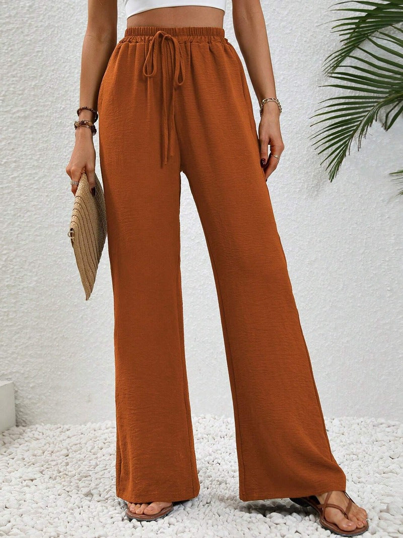 NIKU™ Casual Wide-Leg Drawstring Pants — Effortless Comfort and Style