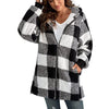 ARABELLA™ Plaid Fleece Hooded Coat — Cozy Long-Sleeve Warmth