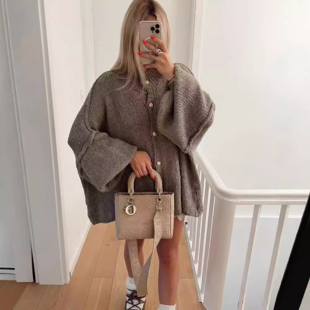 GANI™ – Classic Button-Up Long-Sleeve Cardigan