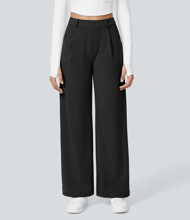 MONAH™ Casual Wide-Leg Minimalist Trousers — Effortless Everyday Chic
