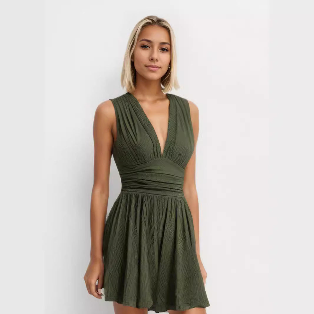 PARIS™ - Sophisticated V-Neck Sleeveless Romper