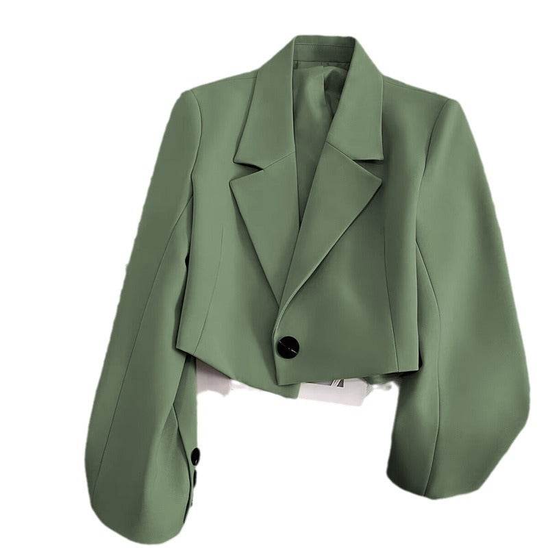 CORALIE™ Sophisticated Cropped Blazer - Sleek Tailoring for Effortless Elegance