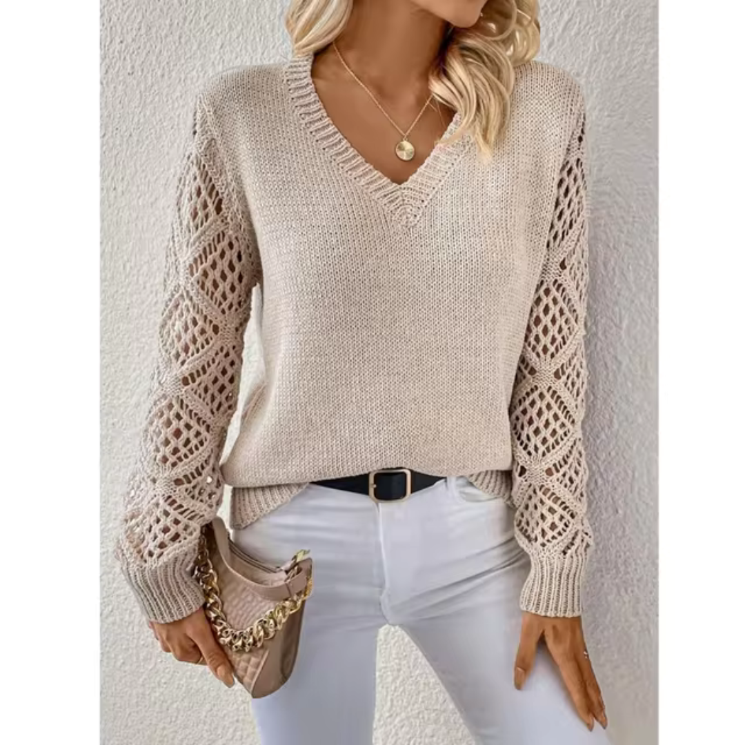 TARIN™ Cosy V-Neck Pullover - Soft, Everyday Knit