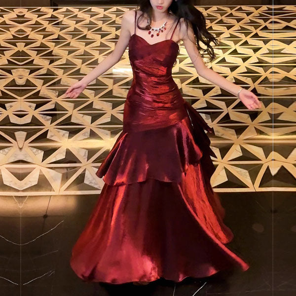 VIANNE™ Glamorous Ruffled Maxi Dress - Elevate Your Evening Look