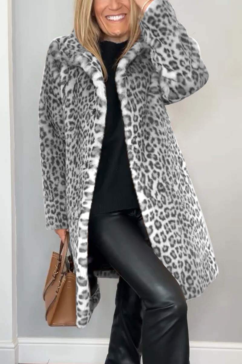 ROSA™ Leopard-Print Winter Coat