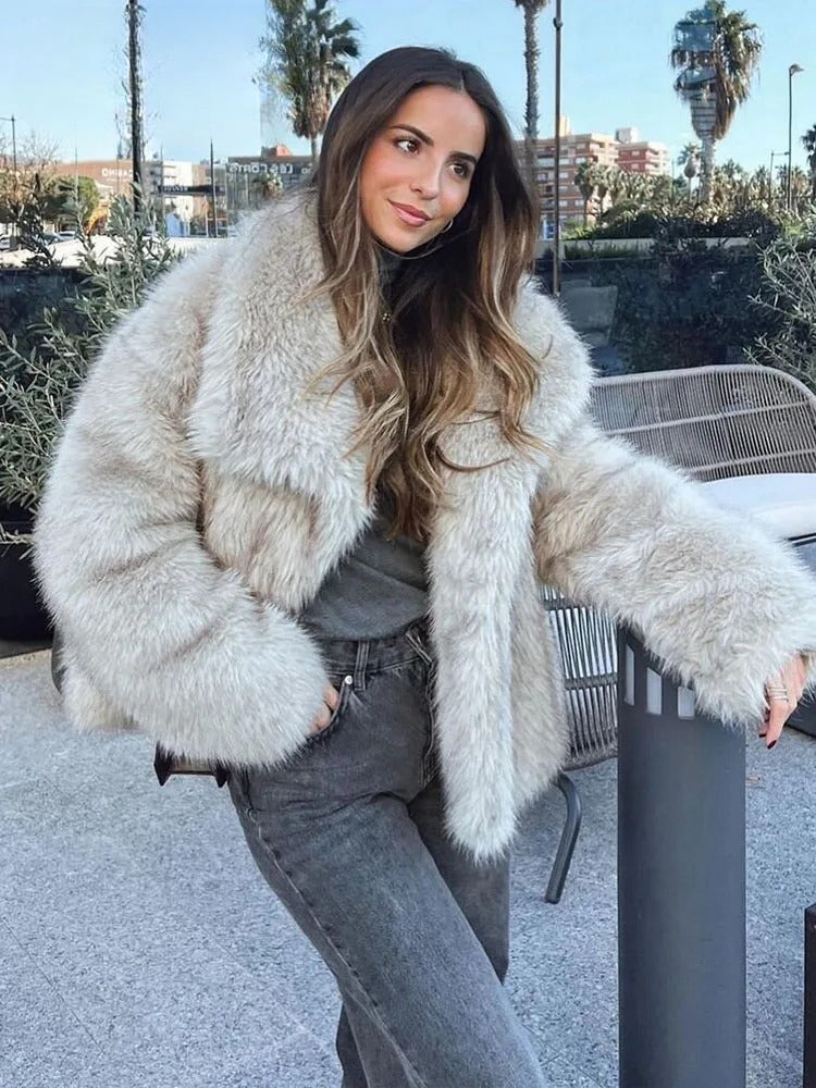 ROYA™ Luxe Fur Jacket — Sophisticated Warmth & Style