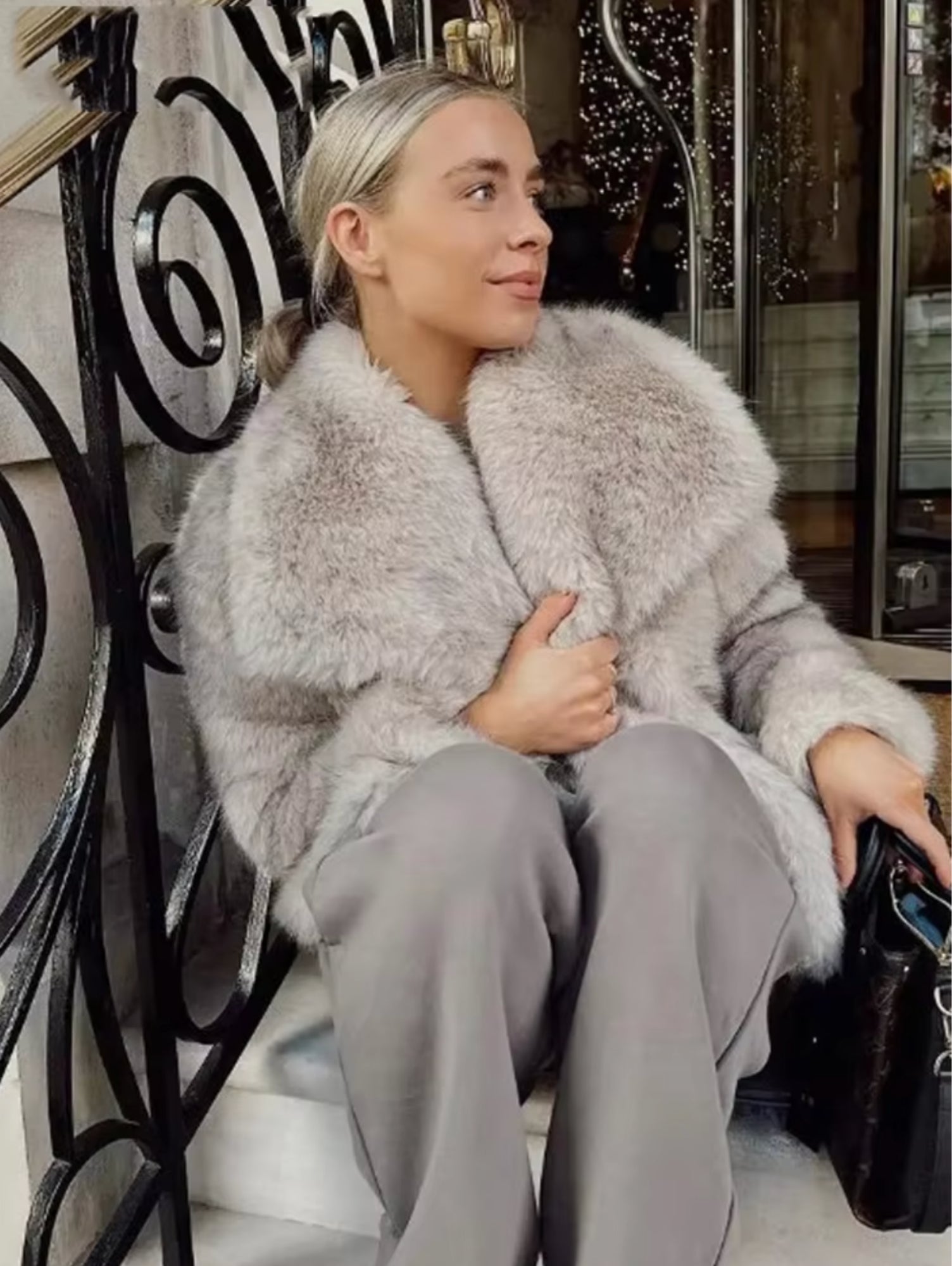 ROYA™ Luxe Fur Jacket — Sophisticated Warmth & Style
