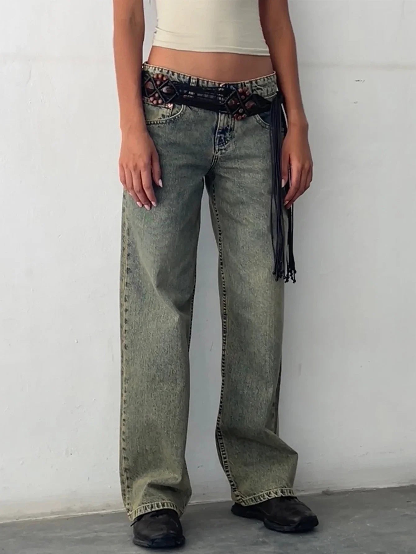 SYLVAINE™ – Vintage-Inspired Casual Baggy Jeans