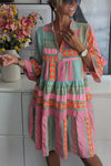 THALIE™ - Boho-Chic, Vibrant Dress for Bold, Free-Spirited Style