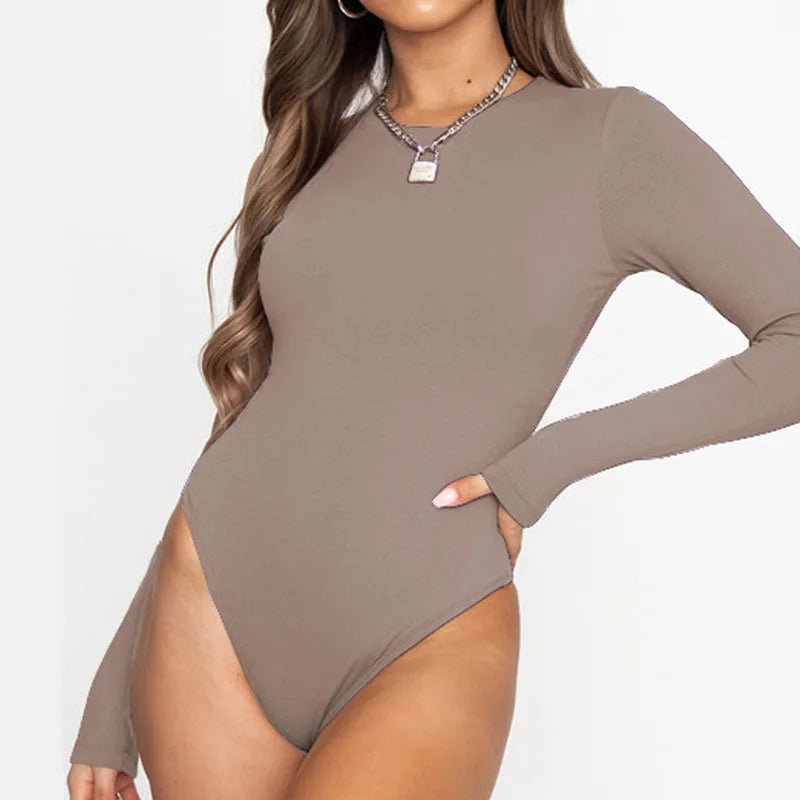 MIRAYE™ Sleek Long-Sleeve Bodysuit — Effortless Chic and a Flattering Fit
