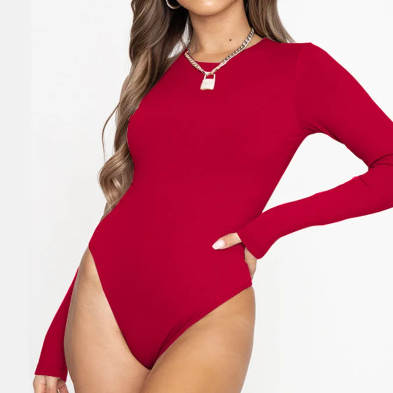 MIRAYE™ Sleek Long-Sleeve Bodysuit — Effortless Chic and a Flattering Fit