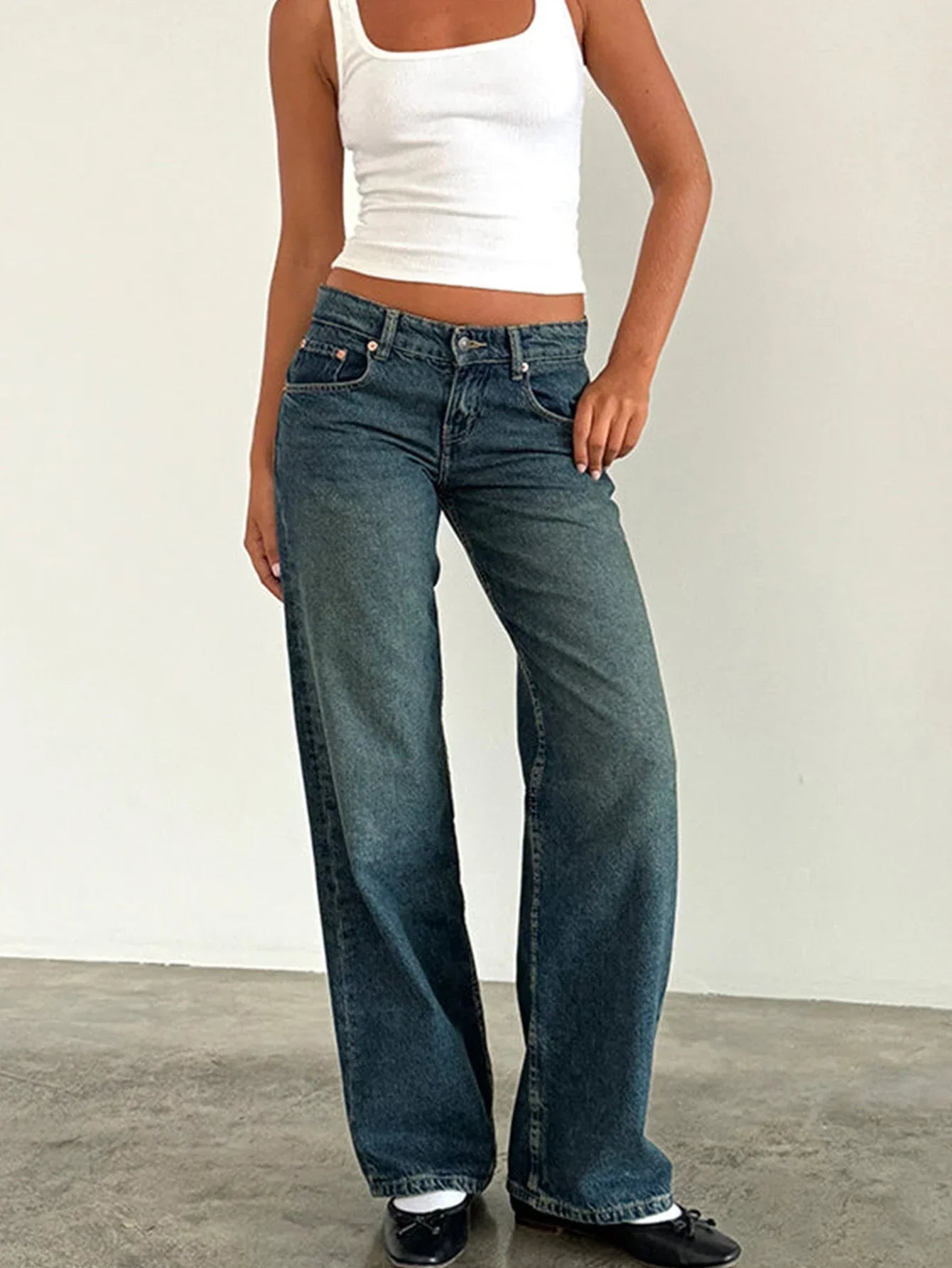 SYLVAINE™ – Vintage-Inspired Casual Baggy Jeans