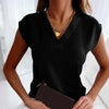MAELYN™ Sleek V-Neck Blouse for Effortless, Polished Style