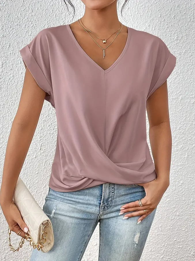 BELLE™ | The Effortlessly Chic V-Neck Top